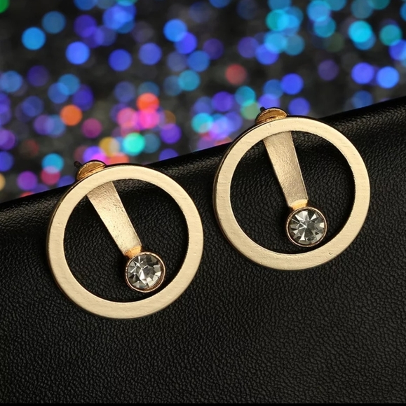 Front Back Double Sided Earrings 2 in One - Picture 2 of 5